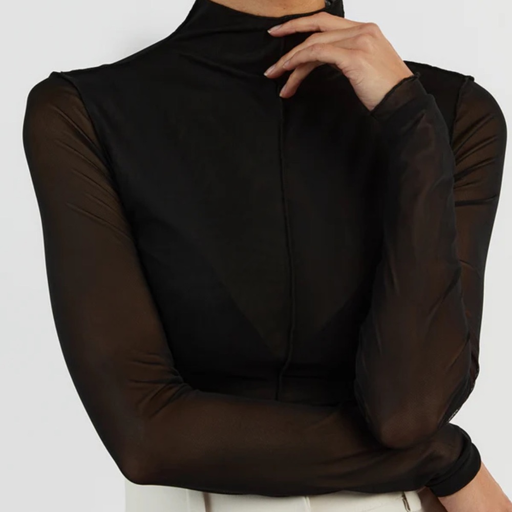 Dissh sheer turtleneck